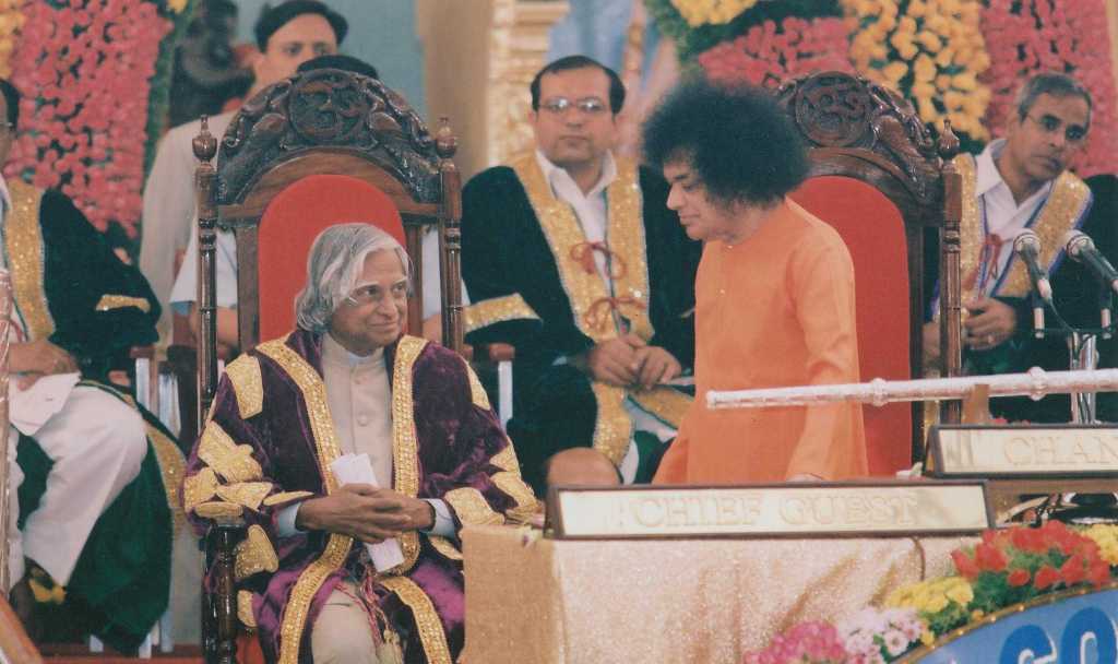A festival gathering at the ashram.